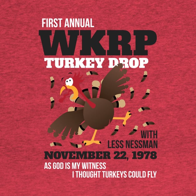 WKRP Thanksgiving Turkey Drop Thanksgiving Turkey Dinner Gift by artbyabbygale